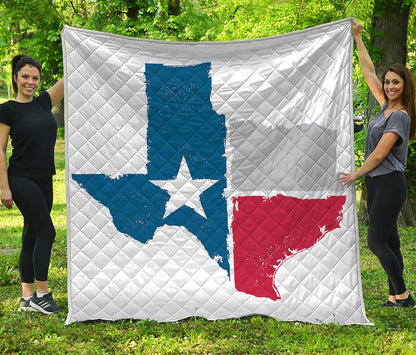 Texas State Flag Print Quilt