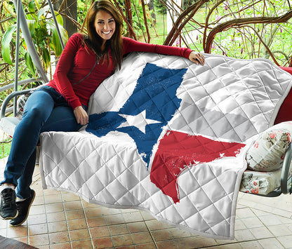 Texas State Flag Print Quilt