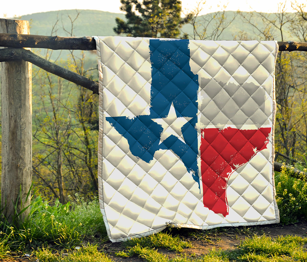 Texas State Flag Print Quilt