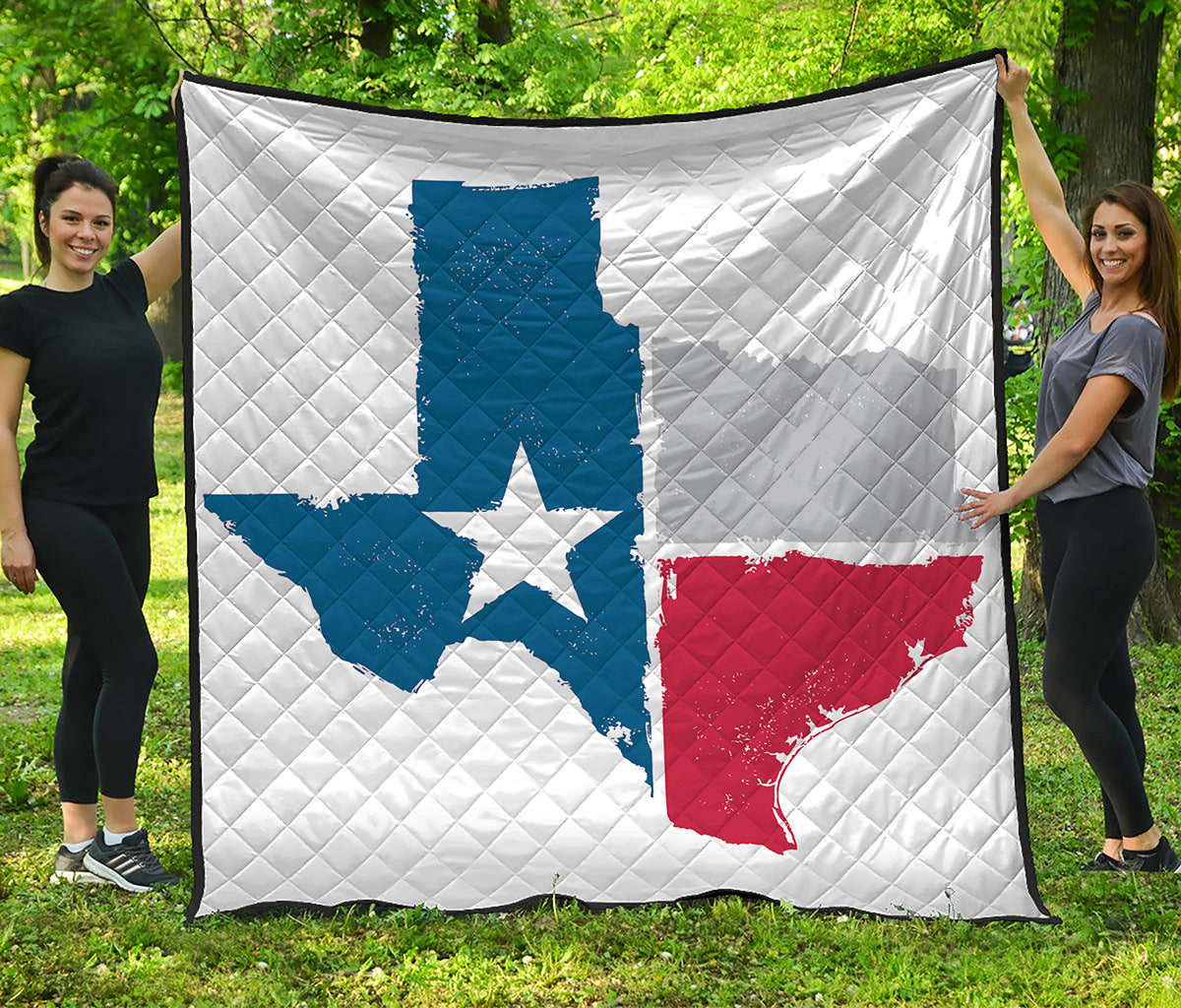Texas State Flag Print Quilt