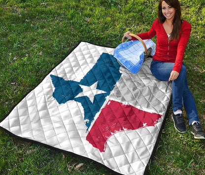 Texas State Flag Print Quilt