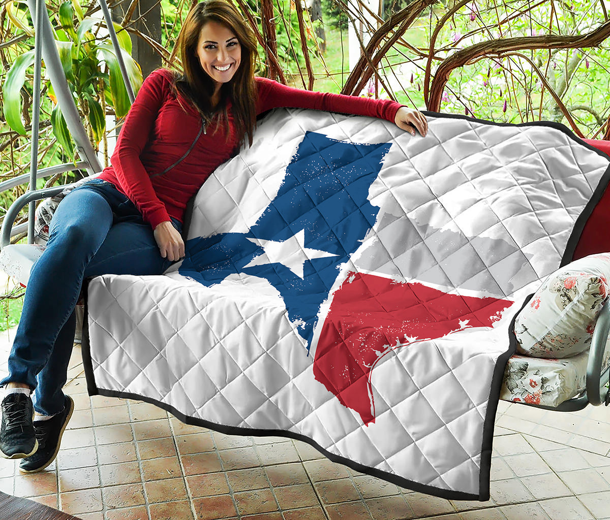 Texas State Flag Print Quilt