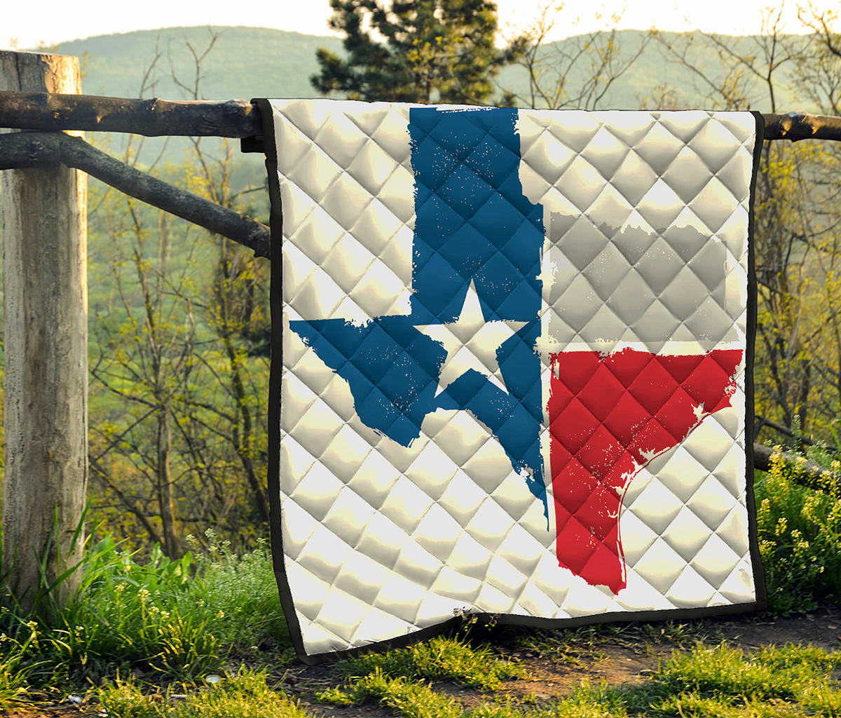 Texas State Flag Print Quilt