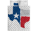 Texas State Flag Print Quilt Bed Set