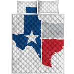 Texas State Flag Print Quilt Bed Set