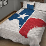 Texas State Flag Print Quilt Bed Set