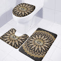 Thai Mandala Print 3 Piece Bath Mat Set