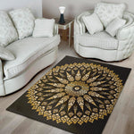Thai Mandala Print Area Rug