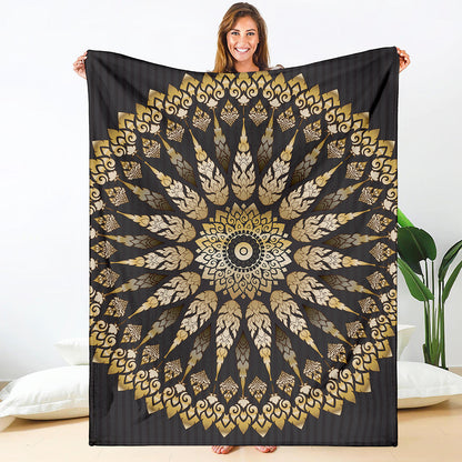 Thai Mandala Print Blanket