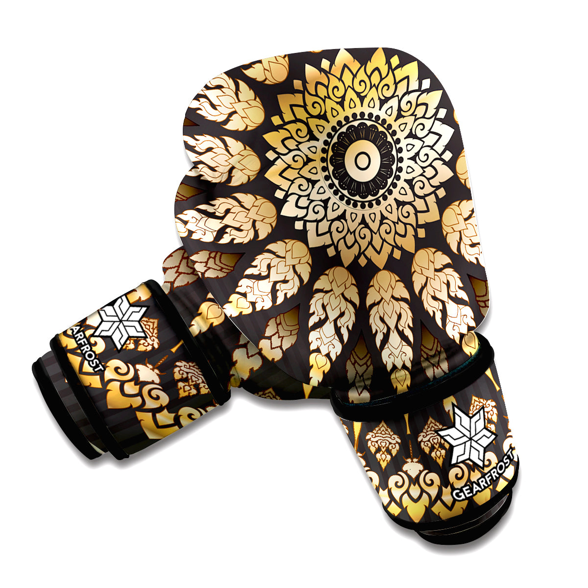 Thai Mandala Print Boxing Gloves