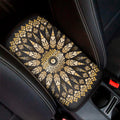 Thai Mandala Print Car Center Console Cover