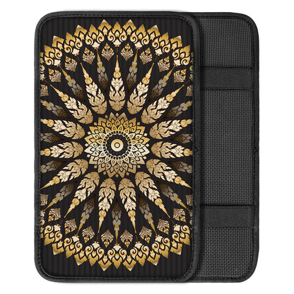 Thai Mandala Print Car Center Console Cover