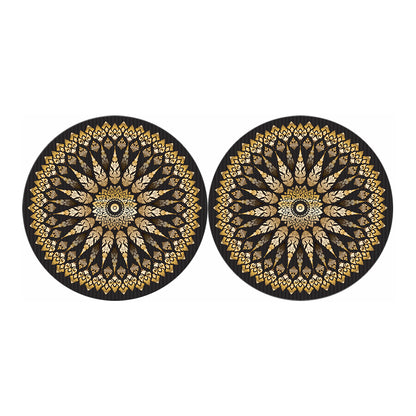 Thai Mandala Print Car Coasters