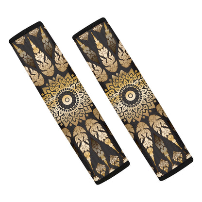 Thai Mandala Print Car Seat Belt Covers
