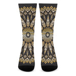 Thai Mandala Print Crew Socks