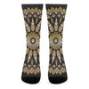 Thai Mandala Print Crew Socks