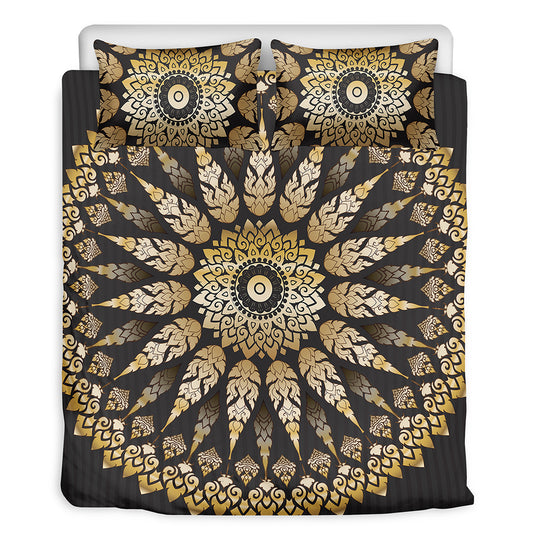 Thai Mandala Print Duvet Cover Bedding Set