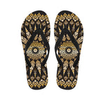 Thai Mandala Print Flip Flops