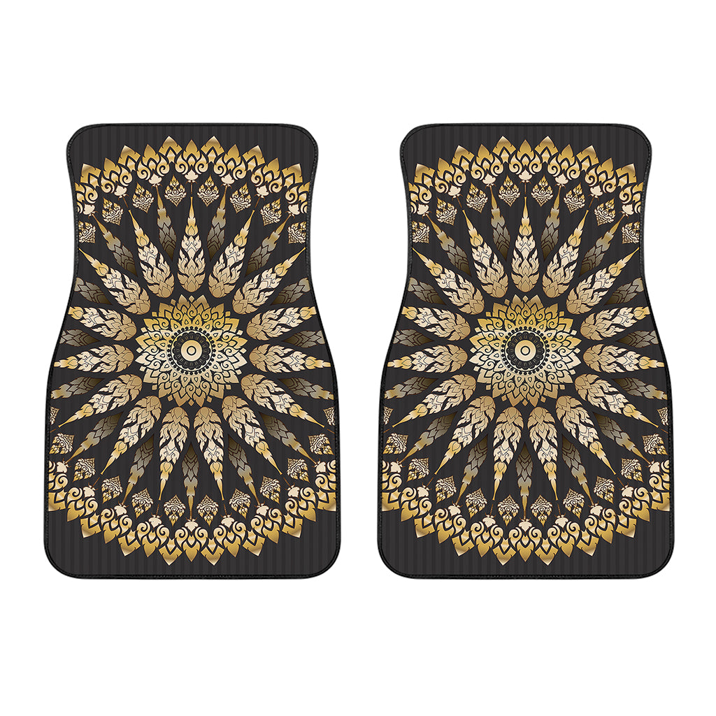 Thai Mandala Print Front Car Floor Mats