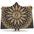 Thai Mandala Print Hooded Blanket