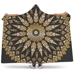 Thai Mandala Print Hooded Blanket