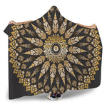 Thai Mandala Print Hooded Blanket