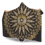 Thai Mandala Print Hooded Blanket