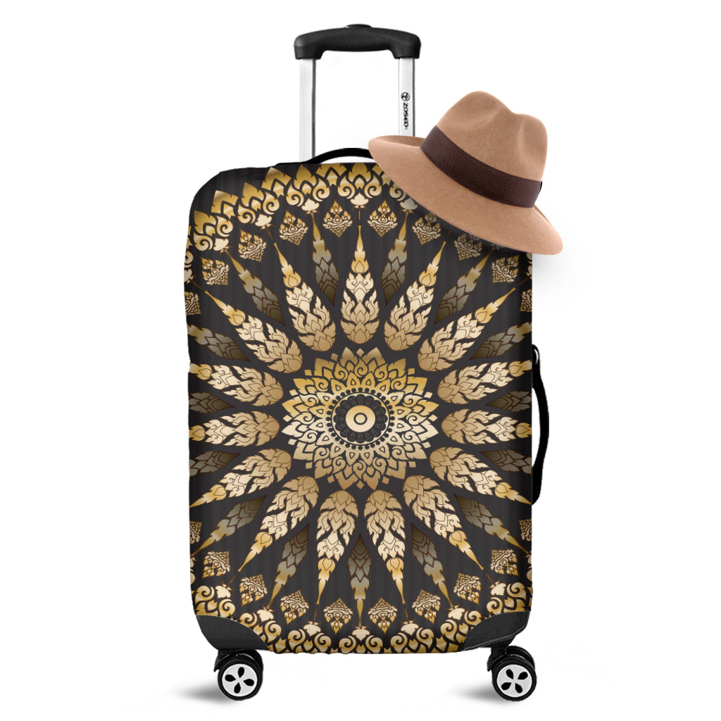 Thai Mandala Print Luggage Cover