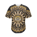 Thai Mandala Print Men's Baseball Jersey