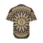 Thai Mandala Print Men's Baseball Jersey