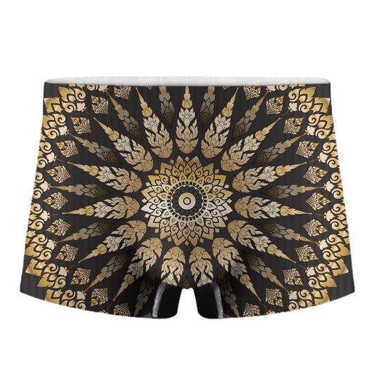 Thai Mandala Print Men's Boxer Briefs