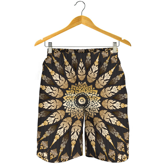 Thai Mandala Print Men's Shorts