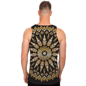 Thai Mandala Print Men's Tank Top