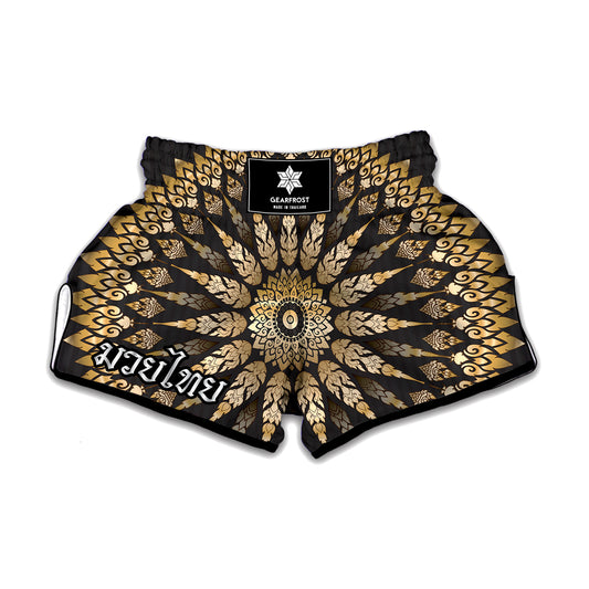 Thai Mandala Print Muay Thai Boxing Shorts