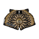 Thai Mandala Print Muay Thai Boxing Shorts