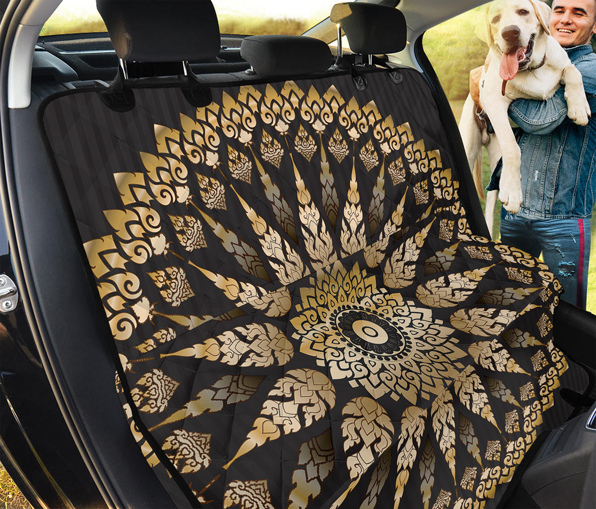 Thai Mandala Print Pet Car Back Seat Cover