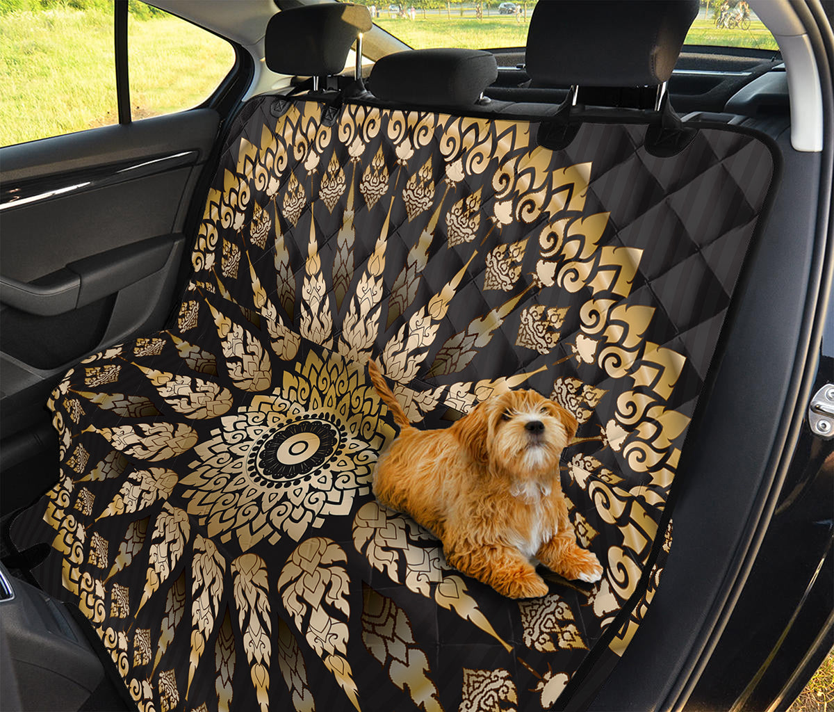 Thai Mandala Print Pet Car Back Seat Cover
