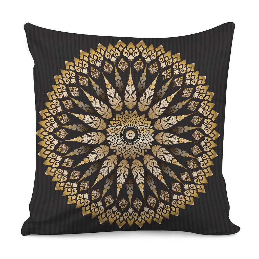 Thai Mandala Print Pillow Cover