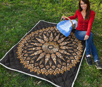 Thai Mandala Print Quilt