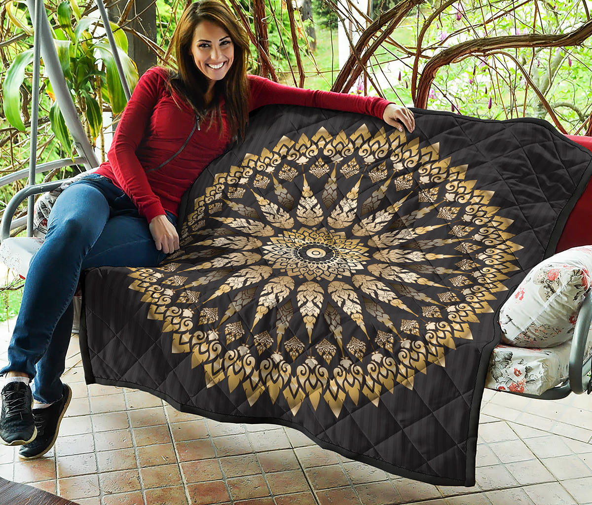 Thai Mandala Print Quilt