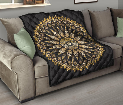Thai Mandala Print Quilt