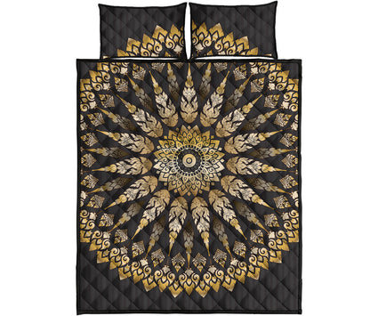 Thai Mandala Print Quilt Bed Set