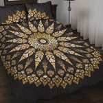 Thai Mandala Print Quilt Bed Set