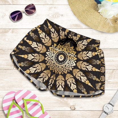 Thai Mandala Print Women's Shorts