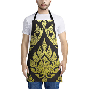 Thai Ornament Pattern Print Apron