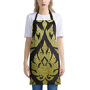 Thai Ornament Pattern Print Apron