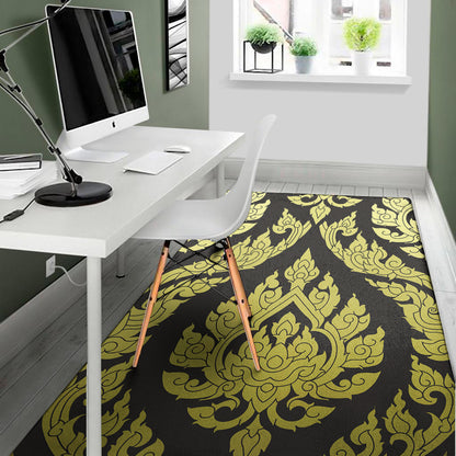 Thai Ornament Pattern Print Area Rug
