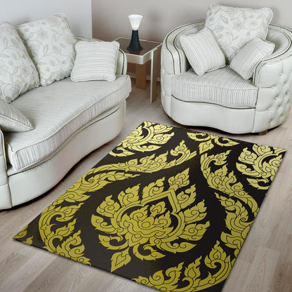 Thai Ornament Pattern Print Area Rug