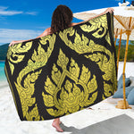 Thai Ornament Pattern Print Beach Sarong Wrap