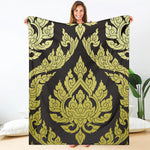 Thai Ornament Pattern Print Blanket